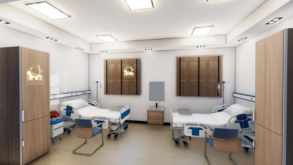 طراحی معماری فضای بستری بیمارستان